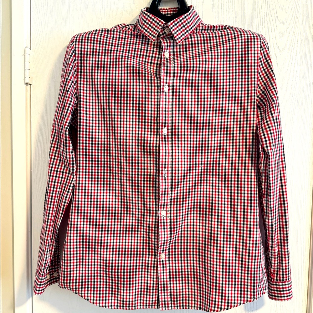 H&M Mens Checkered Long Sleeve Shirt  Size L